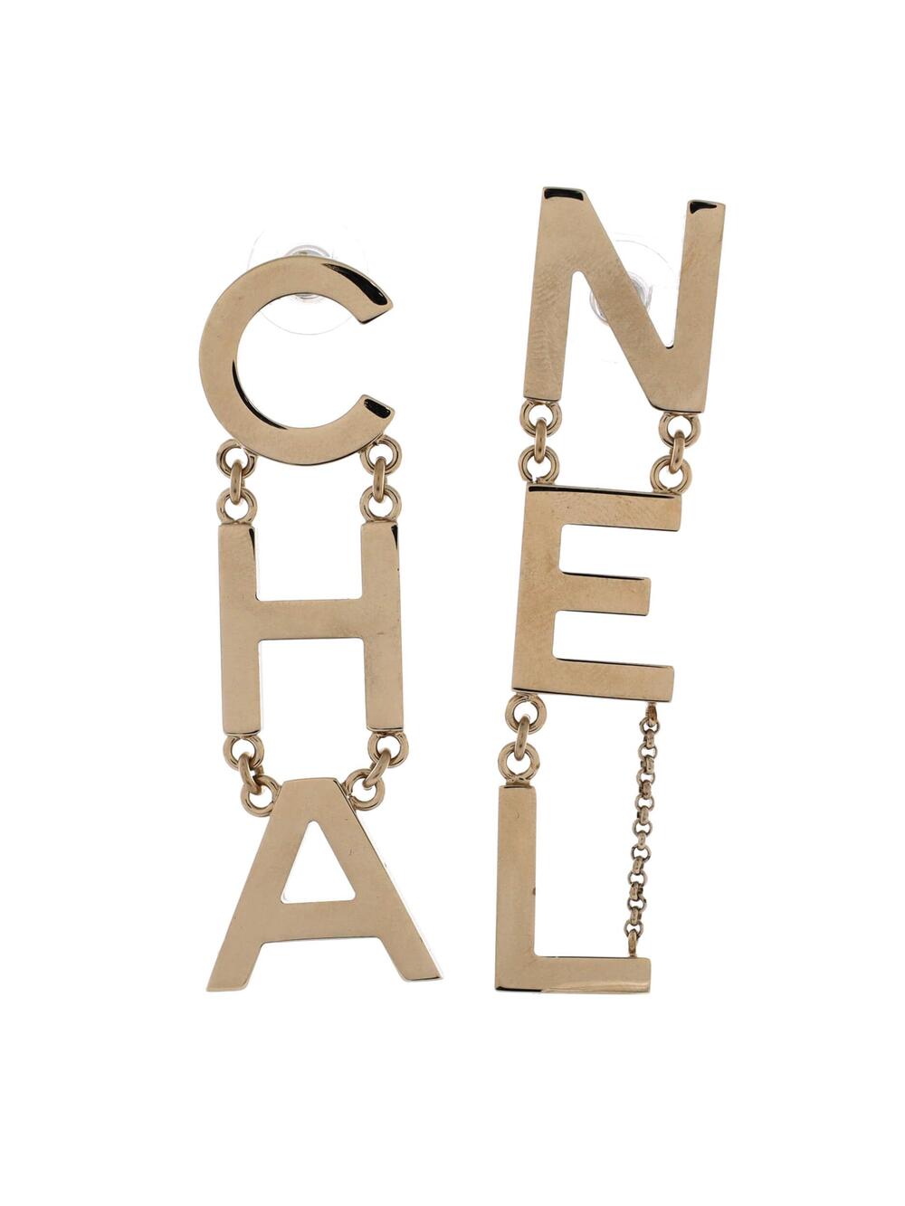 Chanel Cha-Nel Drop Earrings Metal #351218C94B